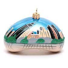 Chicago cityscape christmas ornament bring your favorite sights of the. Blown Glass Christmas Ornament Chicago Bean Cloud Gate Online Sales On Holyart Co Uk