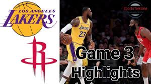 Nba tonight is a national basketball association studio program that airs on espn. Lakers Vs Rockets Highlights Full Game Nba Playoff Game 3 Youtube