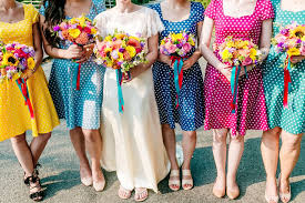 Colourful Bridesmaids Dresses Rainbow Bridesmaid Dress Polka Dot Bridesmaid Rainbow Bridesmaid Dresses Polka Dot Wedding Dress Rainbow Bridesmaids