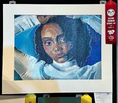 Please join us in congratulating 🎨 Rikima Miles 🎨 for placing 2nd among  all 12 graders who made the juried cut into the Annual South Carolina State  Fair Student Art Show. Please