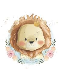 Lion Printable Little Lion Prince Digital Download Etsy Baby Animal Drawings Baby Art Baby Illustration
