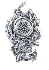 Black And White Compass Tattoo Design Papirouge Tattoo Zeichnungen Morskie Tatuirovki Matrosskie Tatuirovki Tatuirovki Rukava