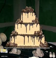 Chocolate Peanut Butter Wedding Cake In 2020 Chocolate Grooms Cake Grooms Cake Grooms Cake Tables