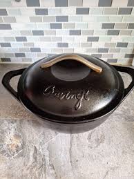 Cravings By Chrissy Teigen 5 Qt Pre-Seasoned Black Cast Iron Dutch Oven  With Lid
