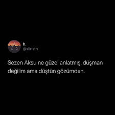 Sezen Aksu Ne Guzel Anlatmis Dusman Degilim Ama Dustun Gozumden Kitap Sozler Siir Ilham Veren Alintilar Kitap Alintilari Alintilar