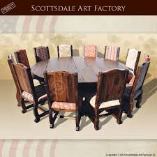 It is supported upon the wooden trestle style base and made with solid wood and wood veneer frame structure finished in gray for stability and longer use. Round Dining Table Custom Solid Wood Dining Room Furniture Large Dining Room Table Round Dining Room Table 12 Seat Dining Table