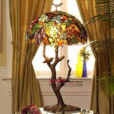 蒂凡尼灯具欧式田园台灯卧室灯床头灯书房工作台灯20寸蜂鸟特价 electrical fixtures home lamp