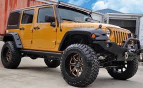 Black And Yellow Rims For Jeep Wrangler Waynes Wheels Custom Wheels And Tires Lifted Jeep Custom Wheels And Tires Bronze Wheels