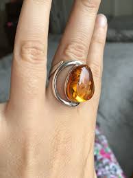Asymmetrical Swirls Handmade Gold Jewellery Amber Jewelry Nature Inspired Jewelry