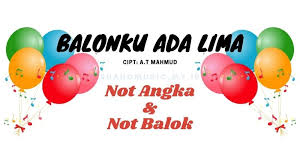 2 3 4 2 5 4 3. Not Pianika Balonku Ada Lima Beserta Not Angka Dan Not Balok Ruang Music