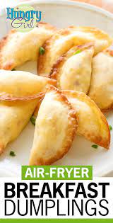 Bacon Egg Cheese Breakfast Dumplings More Healthy Air Fryer Recipes Recipe In 2020 Hungry Girl Recipes Air Fryer Healthy Recipes