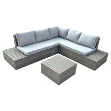 Charles Bentley Rattan Polywood Corner Lounge Set At Homebase Co Uk Rattan Outdoor Furniture Outdoor Sectional Sofa Outdoor Living Diy