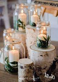 20 Rustic Wedding Ideas Your Big Day Can T Be Without Birch Wedding Decor Rustic Wedding Table Jar Candles Wedding