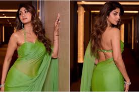 Shilpa Shettys Sexy Green Saree Look Sets Internet On Fire, Fans Gush Over  Her | PICS | Bollywood News - News18