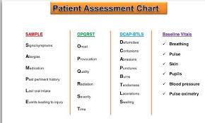 opqrst and others ems patient assessment paramedic student