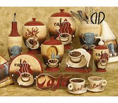 These country kitchen accessories are the perfect way to bring a traditional country feel to your home. Blonder Home Expressions Coffee House Kitchen Accessory Collection