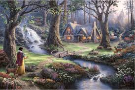 Founded 52 jigsaw puzzles of painter thomas kinkade with 1000 pieces. Thomas Kinkade Disney Puzzle 2000