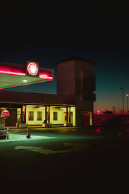 Dusk Building Building Exterior Capetown Color Color Palette Fuel Station Gas Station Nightlights Nightphotog Cinematic Photography Night Aesthetic Gas Station