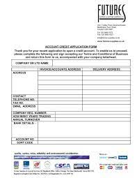 The letterhead of the company is unique for each company. Account Credit Application Form Thank You For Your Recent
