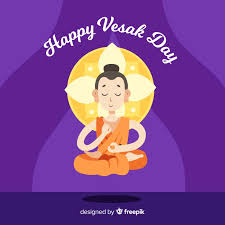 Wednesday, 26 may 2021 is the date of vesak day 2021 or buddha purnima. Free Vector Happy Vesak Day
