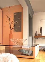 Avec Quelle Couleur Associer Le Gris Plus De 40 Exemples Wohnzimmer Orange Wohnzimmer Farbe Wandfarbe Braun
