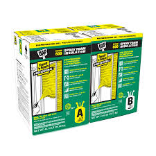 This has been used as an insulation material since the 1970s, and is effective because the final foam product contains a low conductivity gas in its cells. Touch N Foam System 600 Spray Foam Insulation Kit Dap Products