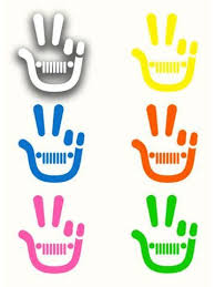 Jeep Wave Peace Decal Jeep Wave Jeep Stickers Jeep Renegade