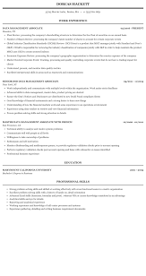 top data management resumes download