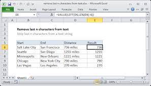 How do you remove values from excel? Excel Formula Remove Characters From Right Exceljet