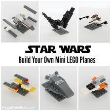 Build Your Own Lego Mini Star Wars Ships Frugal Fun For Boys And Girls Star Wars Diy Lego Star Star Wars Ships