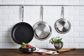 Pans made of stainless steel are usually dishwasher safe. Buy All Clad 4110 Ns R2 Stainless Steel Tri Ply Bonded Dishwasher Safe Pfoa Free Non Stick Fry Pan Cookware 10 Inch Silver Online In Hungary B000xshir2