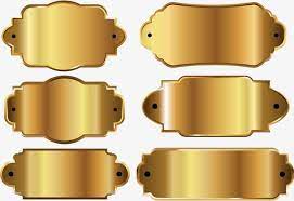 Gold Plate Nameplate Famous Brand Nameplate Metal Wire Drawing Png Transparent Clipart Image And Psd File For Free Download Name Plate Gold Signage Plate Png