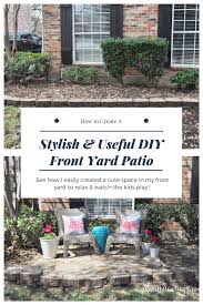 Pea gravel is one of the easiest and most cost effective ways to add a patio to your backyard. A Stylish Useful Diy Front Yard Patio