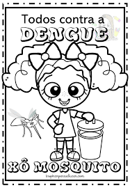 coloring page for dengue mosquito