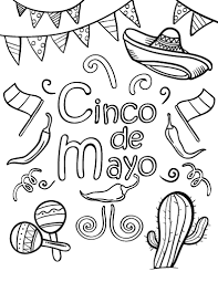 Spanish christmas color by number. Cinco De Mayo Coloring Pages Pinata Coloring4free Coloring4free Com