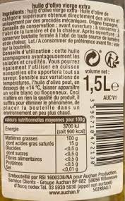 Huile D Olive Vierge Extra Auchan