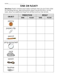 sink or float experiment with cut and