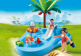 Babybecken Mit Rutsche 6673 Playmobil Kinderbad Pool