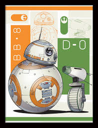 He later appeared in the other two films of the sequel trilogy, star wars: Star Wars Der Aufstieg Skywalkers Bb8 And D O Gerahmte Poster Bilder Kaufen Bei Europosters