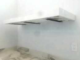 Floating shelves, floating bathroom vanity, floating mantel or hearth, floating desk, floating shower seat/bench, all are supported by the free hanging shelf bracket. Usa Made Floating Surface Adjustable Bracket Floating Countertop From Steel Design Solutions Floating Countertop Countertops Kitchen Trends