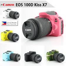 The lowest price of canon eos kiss x7 18mp dslr camera is ₹ 102,882 at amazon on 29th march 2021. Silicone Rubber Case For Canon Eos 100d Kiss X7 Shopee Philippines