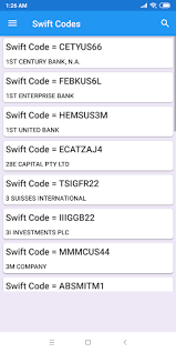 A swift code is an international bank code that identifies particular banks worldwide. Swift Codes By Tzlabs Google Play United States Searchman App Data Information