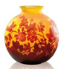 Emile Galle 1846 1904 Vase Boule A Panse Renflee Et Col Evase En Verre M Verre Art Deco Art Du Verre Art Verrier