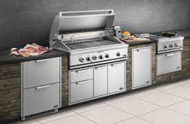 Shop outdoor kitchen appliances and accessories to turn your backyard into an ultimate dining environment. Research Before You Build An Outdoor Kitchen Bbqguys Outdoor Kitchen Kits Outdoor Kitchen Appliances Outdoor Kitchen Cabinets