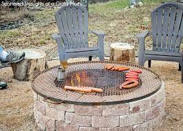 Most fire pit grill grates can be purchased in various sizes. 30 Easy Diy Fire Pit Ideas You Can Make On A Budget The Mummy Front