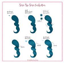Sketch the short hair, making sure it has body and movement. Step By Step How To Painting Curly Hair On Photoshop Tutorial Hairtutorial Howtopainting Photoshop Curly Hair Mask Curly Hair Styles Photoshop Tutorial