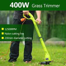 Electric cordless grass trimmer cutter mower lawn cutting garden edging ties tool. 400w Electric Grass Trimmer Strimmer Cutter Lawnmower Heavy Duty Lawn Pruning Machine 230mm Buy At A Low Prices On Joom E Commerce Platform