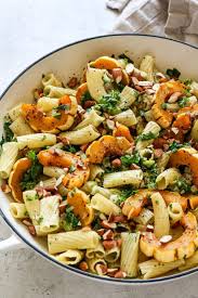 Roasted Delicata Squash Pasta With Kale Recipe Well Vegan Recipe Delicata Squash Squash Pasta Vegan Dinner Recipes