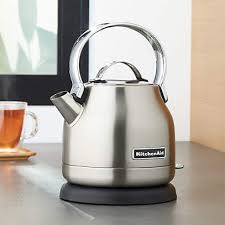 Shop premium kitchenaid® electric products. Kitchenaid Silver Electric Kettle Reviews Crate And Barrel
