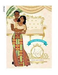 Medofo Ghanaian Traditional Wedding Invitation Ghana Traditional Wedding Traditional Wedding Invitations Wedding Ceremony Invitations